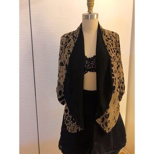 Leopard print Silky Lightweight Jacket M